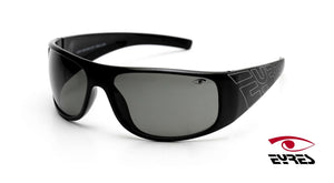 Eyres XCCESS Safety Sunglasses 614-S1-PG - Gloss Black, Polarised Grey Lens