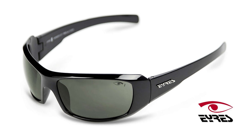 Eyres THUNDER Safety Sunglasses 620-S1-PG - Gloss Black Frame, Polarised Grey Lens