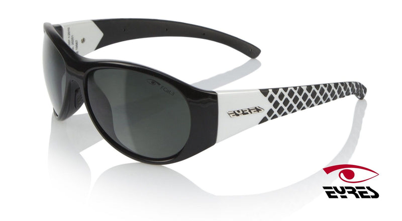 Eyres STILETTO Safety Sunglasses 953-S1-PG - Gloss Black Frame, Polarised Grey Lens