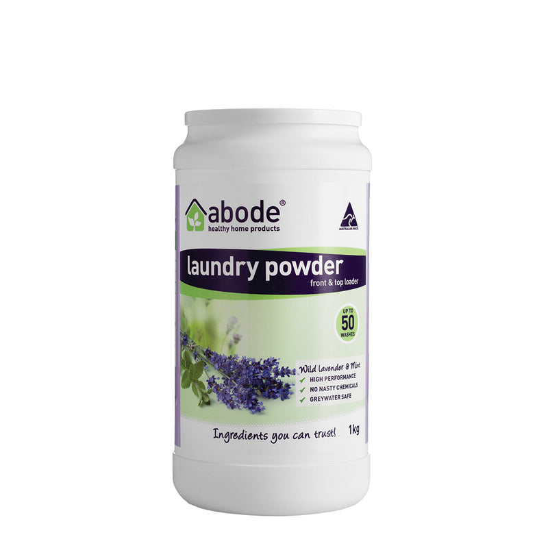 Abode Laundry Powder (Front Top) Wild Lavender and Mint 1kg