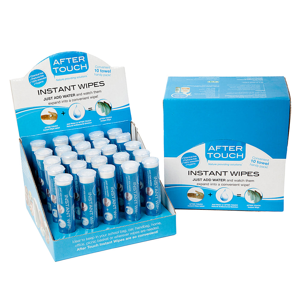 After Touch Instant Wipes Tube (10 wipes) x 25 Counter Unit