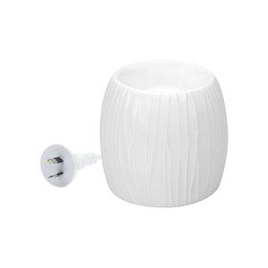 Aromamatic Wax Melt Electric Warmer White Textured (2inOne)