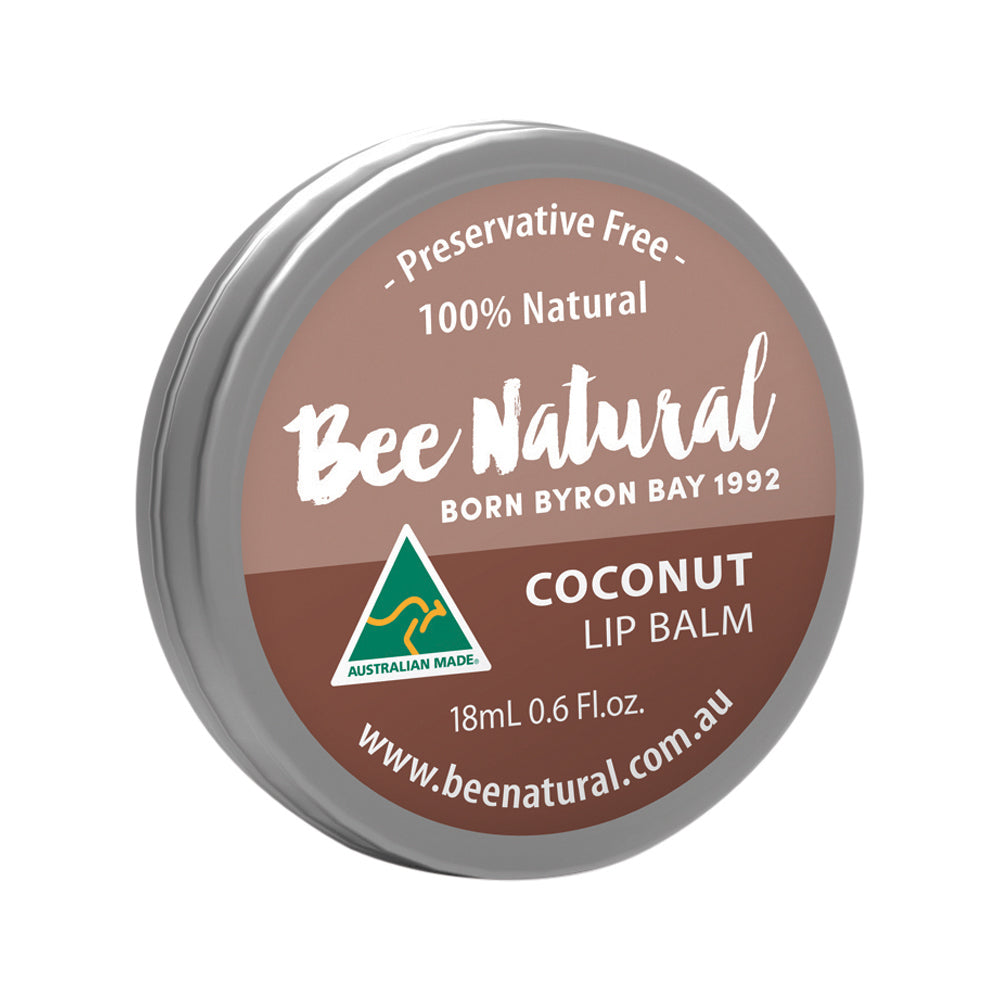 Bee Natural Lip Balm Tin Coconut 18ml