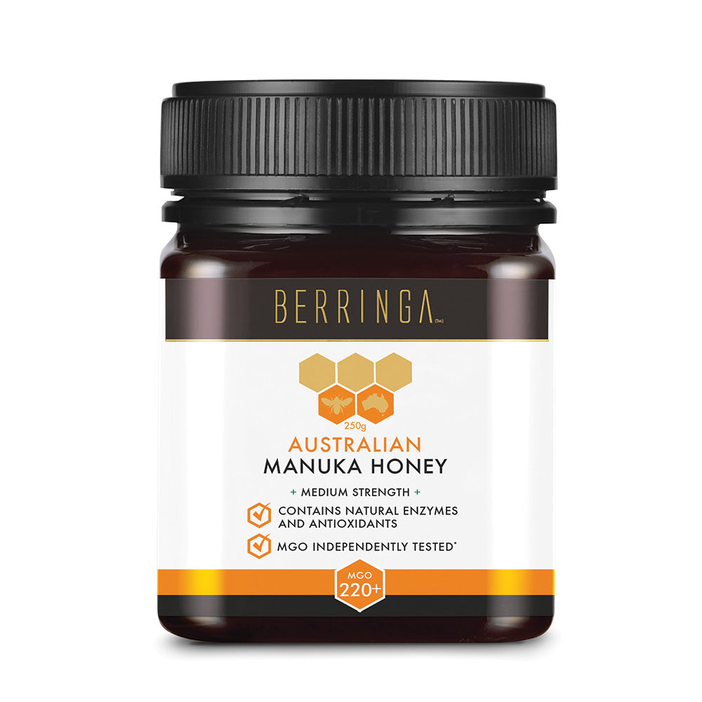 Berringa Aust Manuka Honey Medium Strength (MGO 220+) 250g