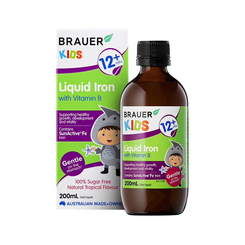 Brauer Kids Iron with Vitamin B Liquid 200ml