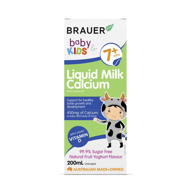 Brauer Baby and Kids Milk Calcium Liquid 200ml