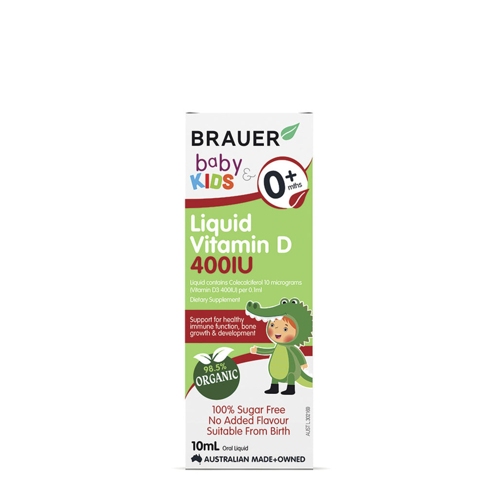Brauer Baby and Kids Vitamin D 400IU Liquid 10ml