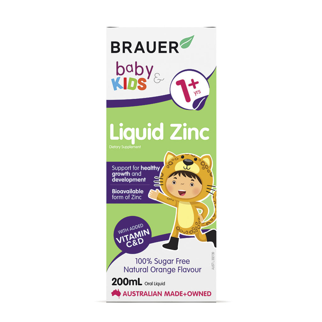 Brauer Baby and Kids Zinc Liquid 200ml
