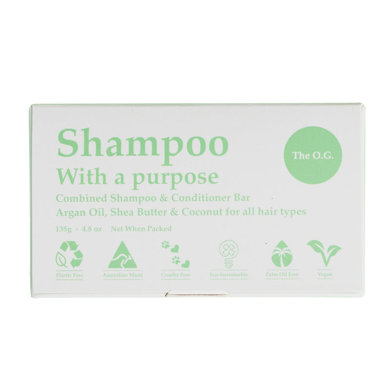 Clover Fields Shampoo with a Purpose Bar (shampoo & conditioner) The O.G. 125g