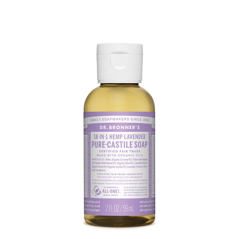 Dr. Bronner's Pure-Castile Soap Liquid (Hemp 18-in-1) Lavender 59ml