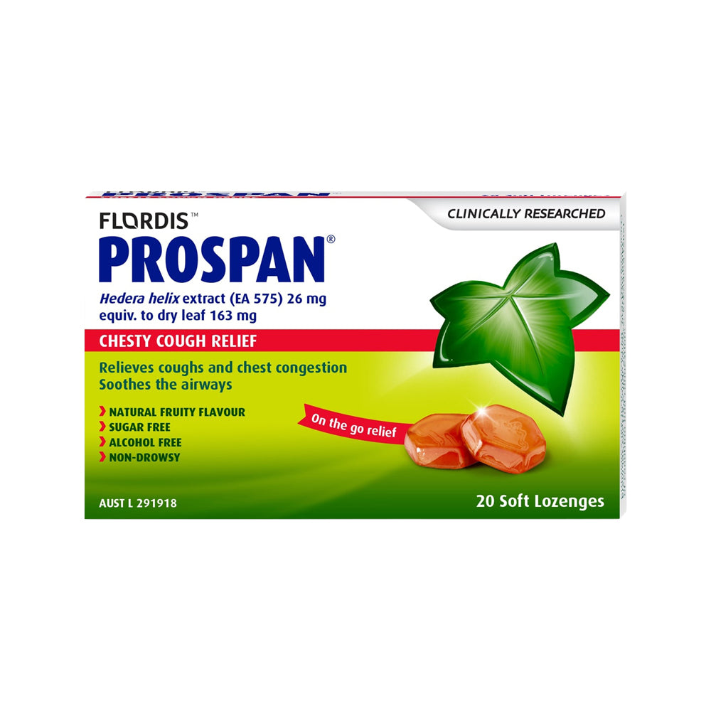 Flordis Prospan Chesty Cough Relief Soft Lozenges x 20 Pack