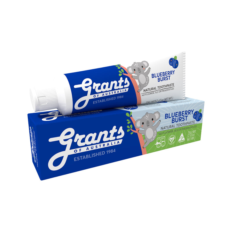 Grants Natural Toothpaste Kids Blueberry Burst 75g