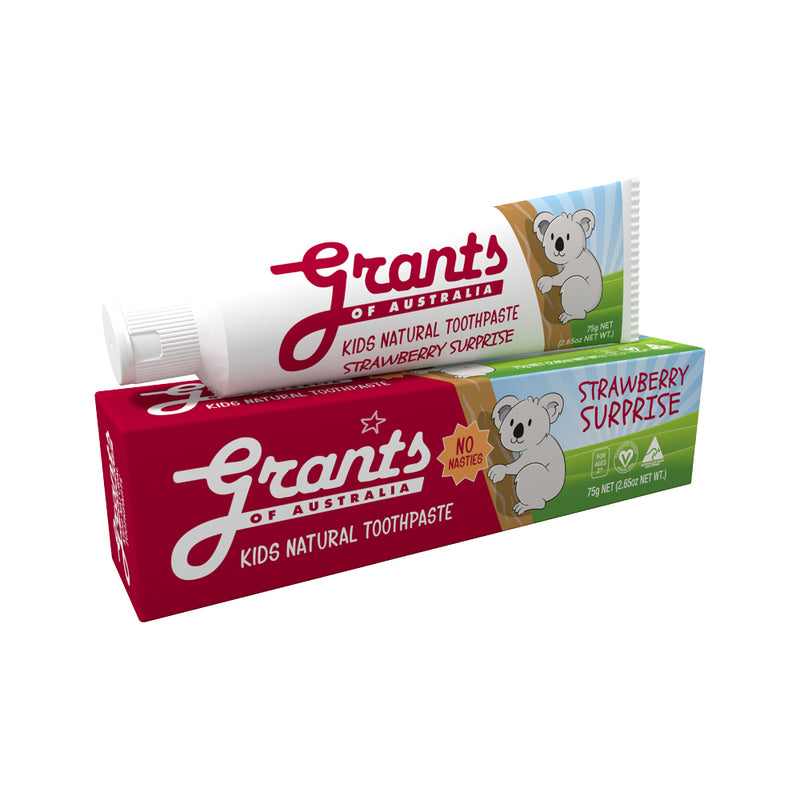 Grants Natural Toothpaste Kids Strawberry Surprise 75g