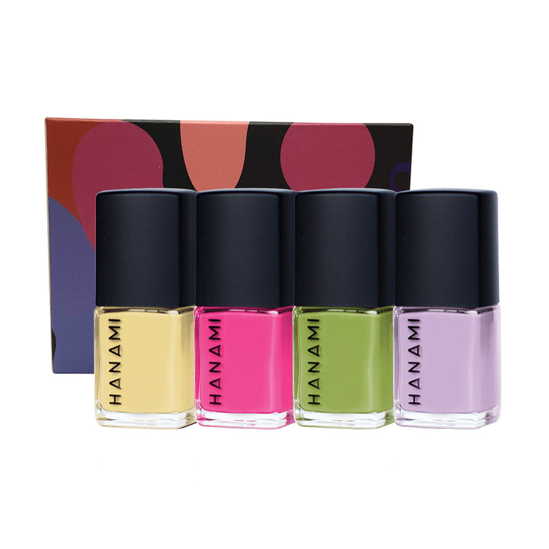 Hanami Nail Polish Collection Solstice 9ml x 4 Pack (Sherry, Stormy Weather, Still & The Moss)