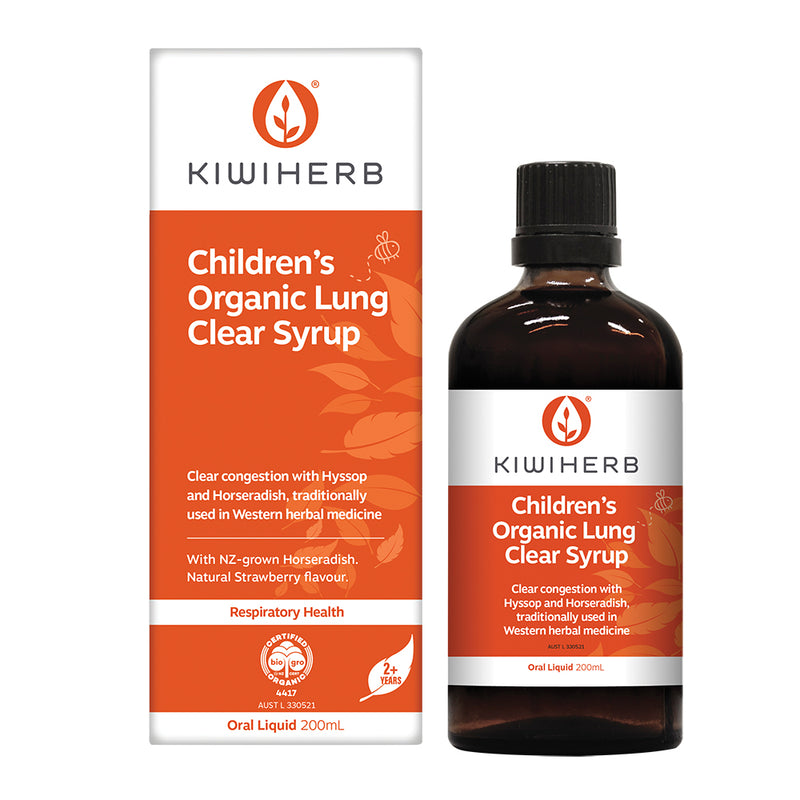 KiwiHerb Children's Organic Lung Clear Syrup 200ml