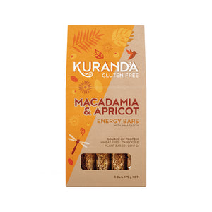 Kuranda Gluten Free Energy Bars Macadamia & Apricot 35g x 5 Pack
