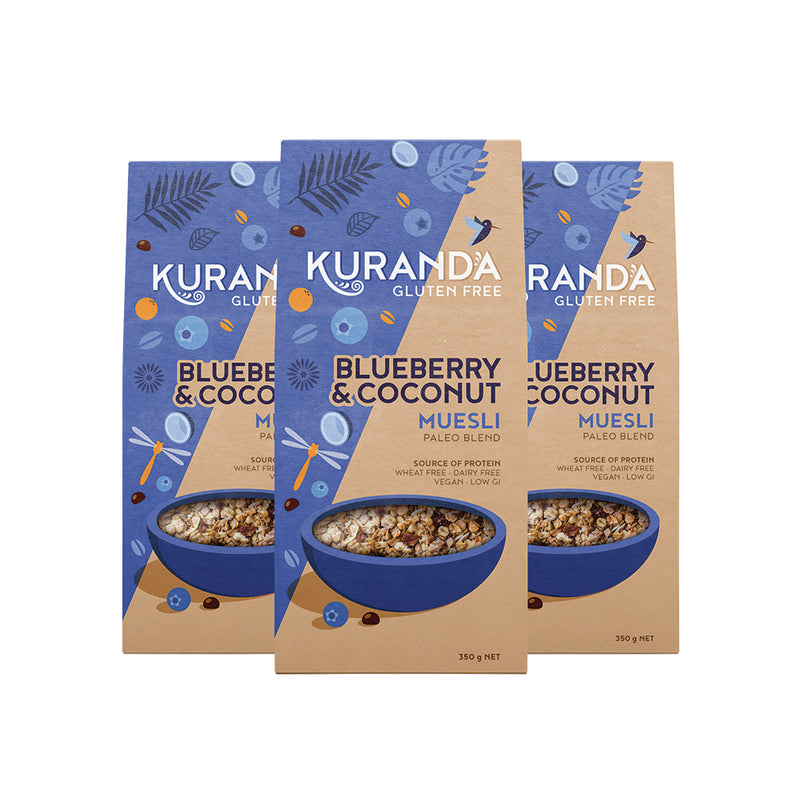 Kuranda Gluten Free Muesli Blueberry & Coconut (Paleo Blend) 2.8kg