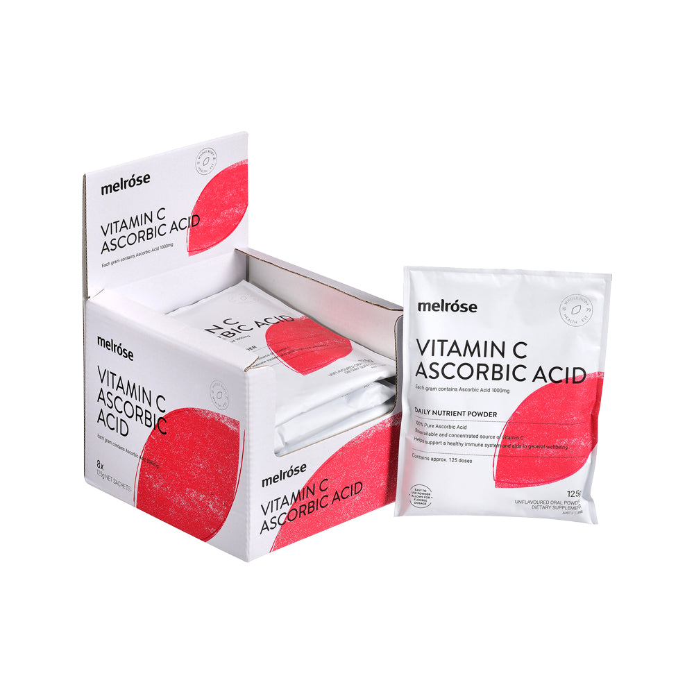 Melrose Vitamin C Ascorbic Acid 125g x 8 Pack