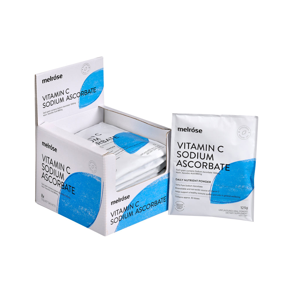 Melrose Vitamin C Sodium Ascorbate 125g x 8 Pack