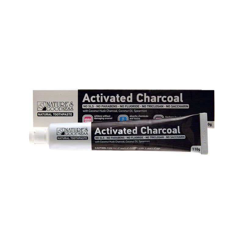 Nature's Goodness Toothpaste Activated Charcoal 110g