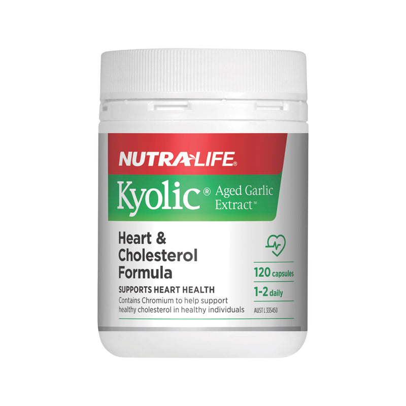 NutraLife Kyolic Aged Garlic Extract Heart & Cholesterol Formula 120c