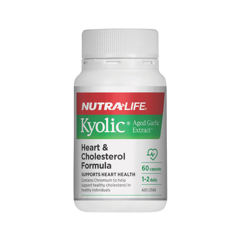 NutraLife Kyolic Aged Garlic Extract Heart & Cholesterol Formula 60c