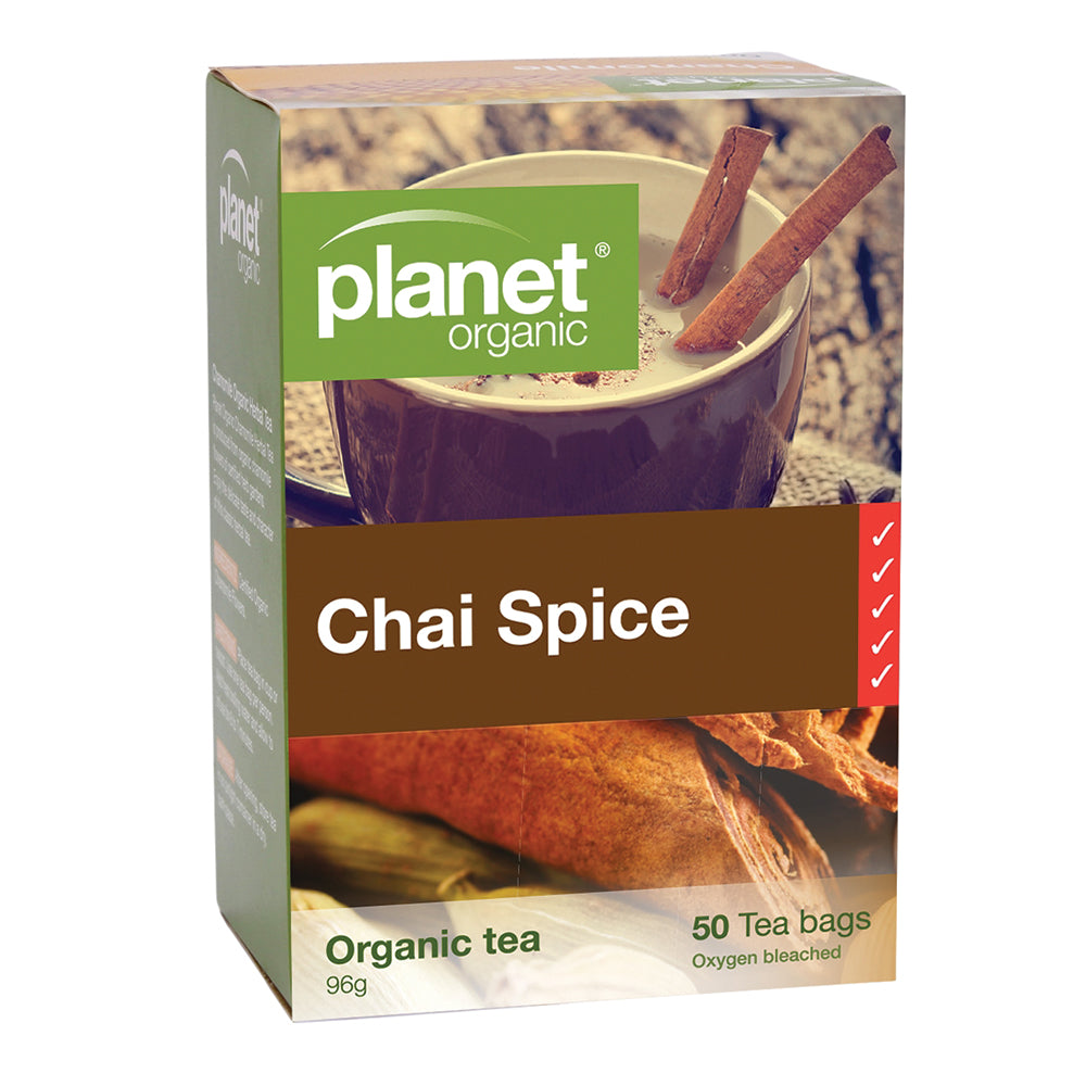 Planet Organic Organic Chai Spice Herbal Tea x 50 Tea Bags