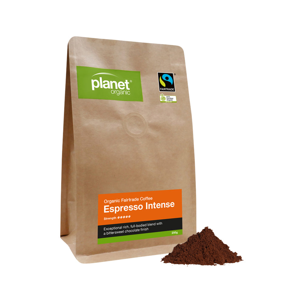 Planet Organic Organic Coffee Espresso Intense Espresso Ground 250g
