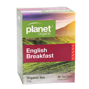 Planet Organic Organic English Breakfast Tea x 25 Tea Bags