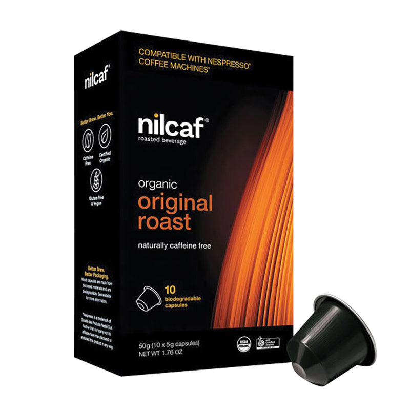 Planet Organic Nilcaf Organic Roasted Beverage Caffeine Free Capsules Original Roast x 10 Pack