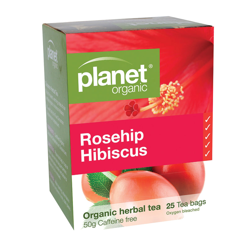 Planet Organic Organic Rosehip Hibiscus Herbal Tea x 25 Tea Bags