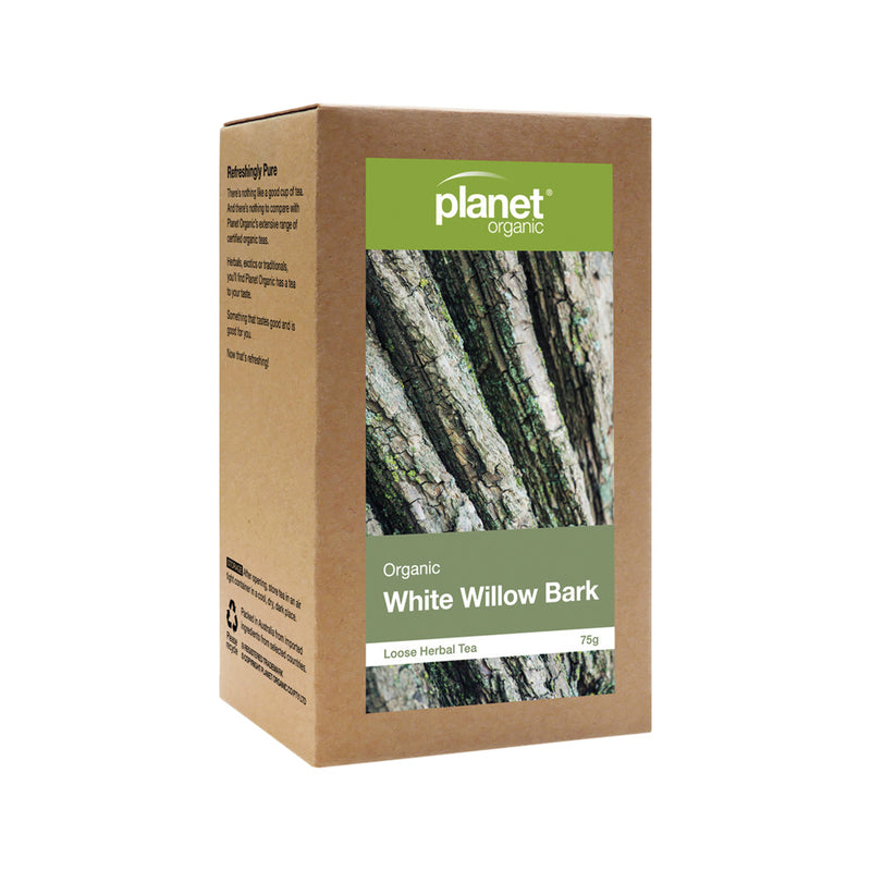 Planet Organic Organic White Willow Bark Loose Leaf Tea 75g