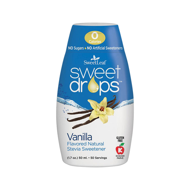Sweet Leaf Sweet Drops Stevia Liquid Vanilla Creme Squeeze Pack 50ml