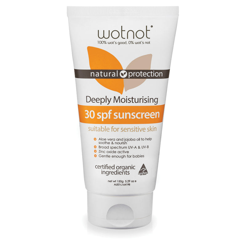Wotnot 30 SPF Deeply Moisturising Sunscreen 150g