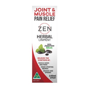 Zen Therapeutics Herbal Liniment (Joint & Muscle Pain Relief) 100ml Spray