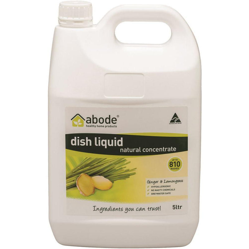 Abode Dishwashing Liquid Ginger and Lemongrass 5L