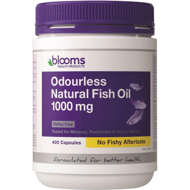 Blooms Odourless Natural Fish Oil 1000mg 400c