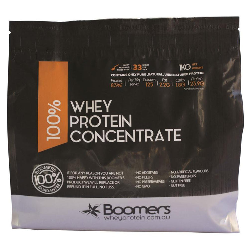 Boomers 100% Whey Protein Concentrate 1kg