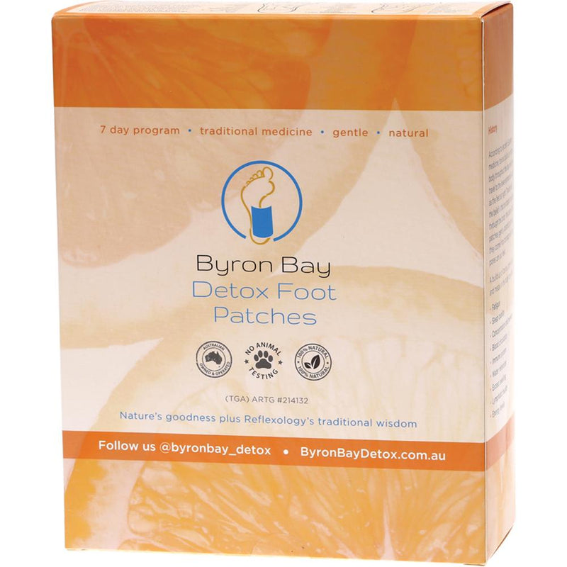Byron Bay Detox Foot Patches x 14 Patches (7 Pairs)