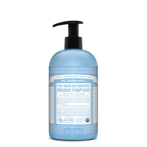 Dr Bronner's Organic Pump Soap Baby Unscented