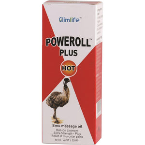 Glimlife Poweroll Pain Relief Oil Plus Hot Roll On 50ml