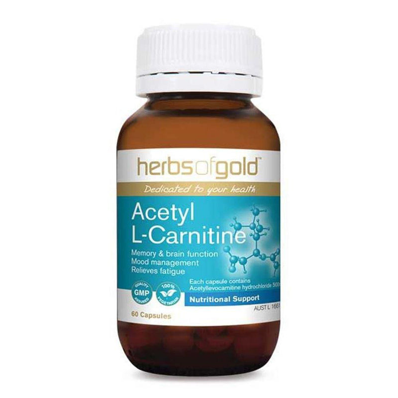Herbs of Gold Acetyl L-Carnitine 60vc