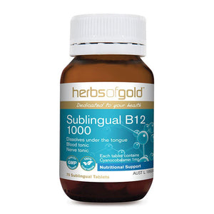 Herbs of Gold Sublingual B12 75t