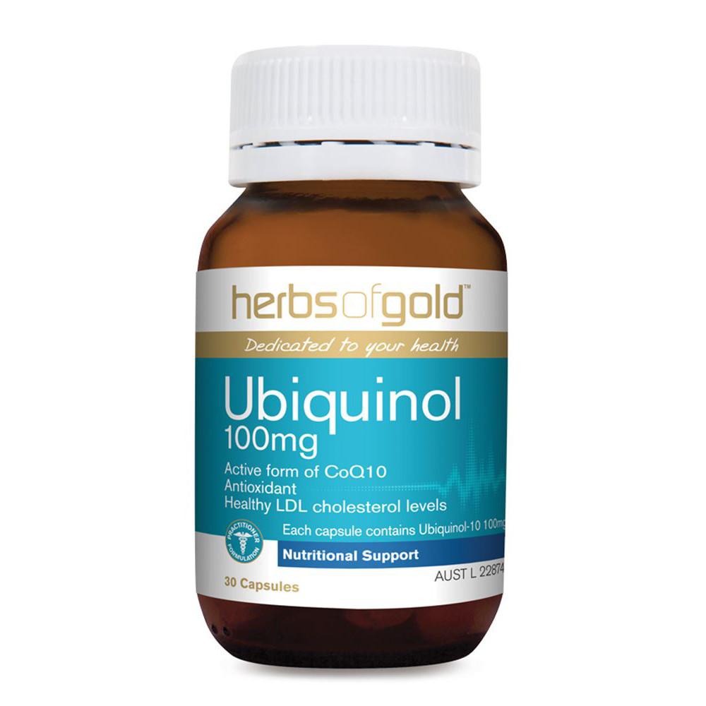 Herbs of Gold Ubiquinol 100mg 30c