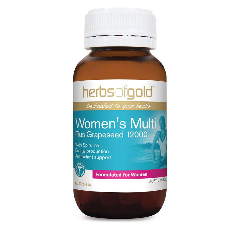 Herbs of Gold Women's Multi plus Grapeseed 60t