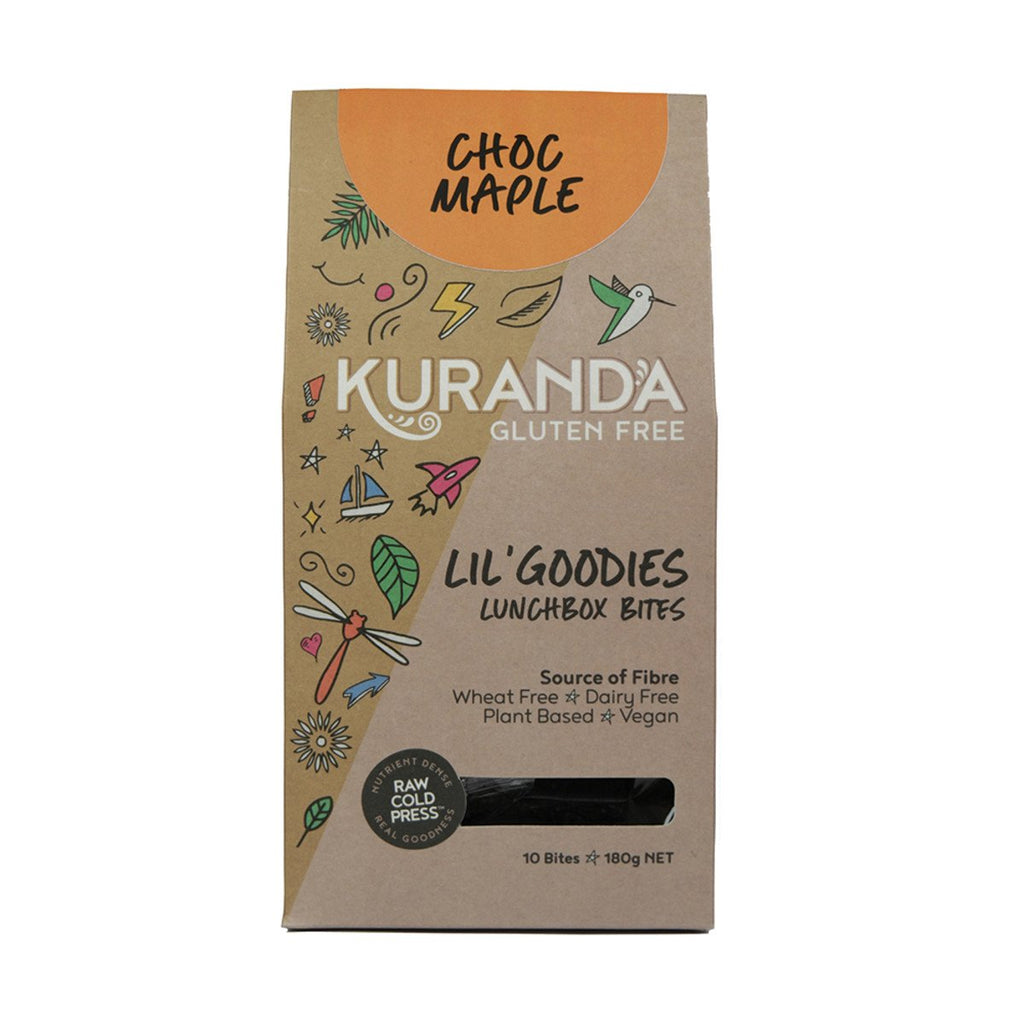 Kuranda Lil Goodies Lunchbox Bites Choc Maple 18g x 10pk