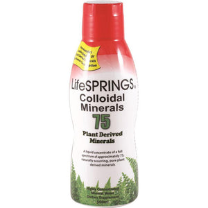 LifeSprings Colloidal Minerals 75 Plant Derived Minerals 500ml