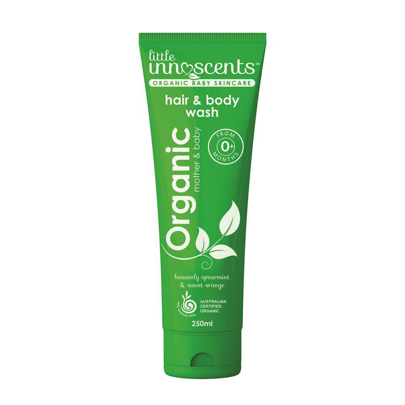 Little Innoscents Organic Hair & Body Wash Spearmint 250ml