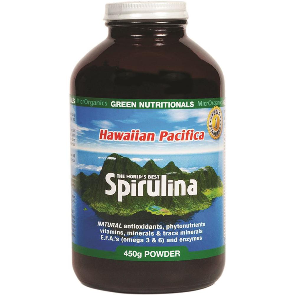 MicrOrganics Green Nutritionals Hawaii Pacifica Spirulina Powder 450g