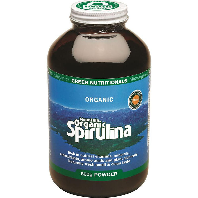 MicrOrganics Green Nutritionals Mountain Spirulina Powder 500g